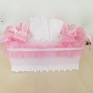 BettyDecor Shaby Chic cover box, pink. New